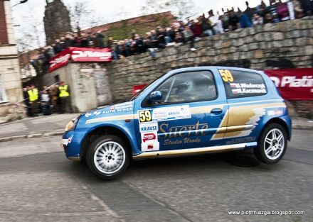 Mirosław Włodarczyk i Marek Kaczmarek - Renault Clio Sport.